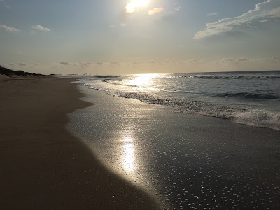 Running on the beach