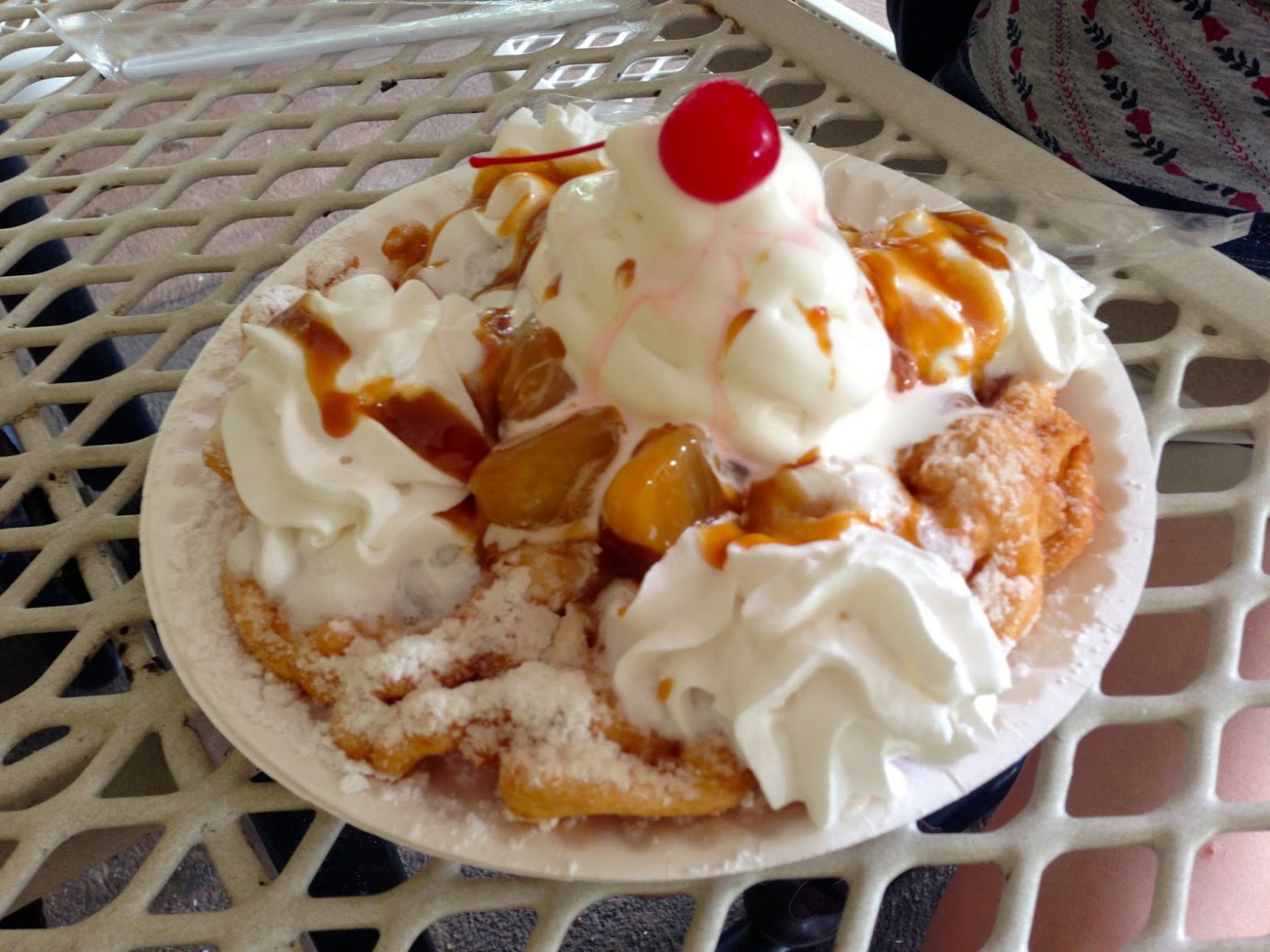 Six Flags funnel cake