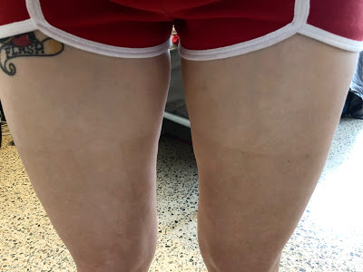 Weird running tan