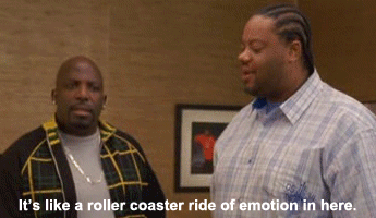 Roller coaster of emotion