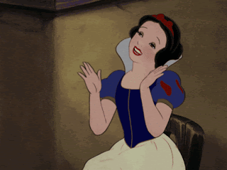 Snow White is pleased it's my blog anniversary