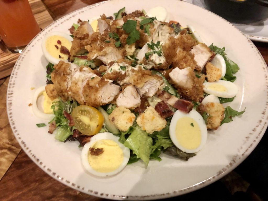 Homecomin' fried chicken salad
