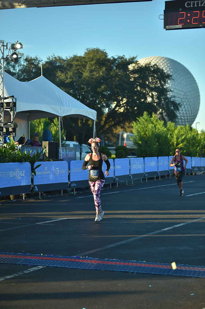 Wine & Dine Half Marathon past Spaceship Earth