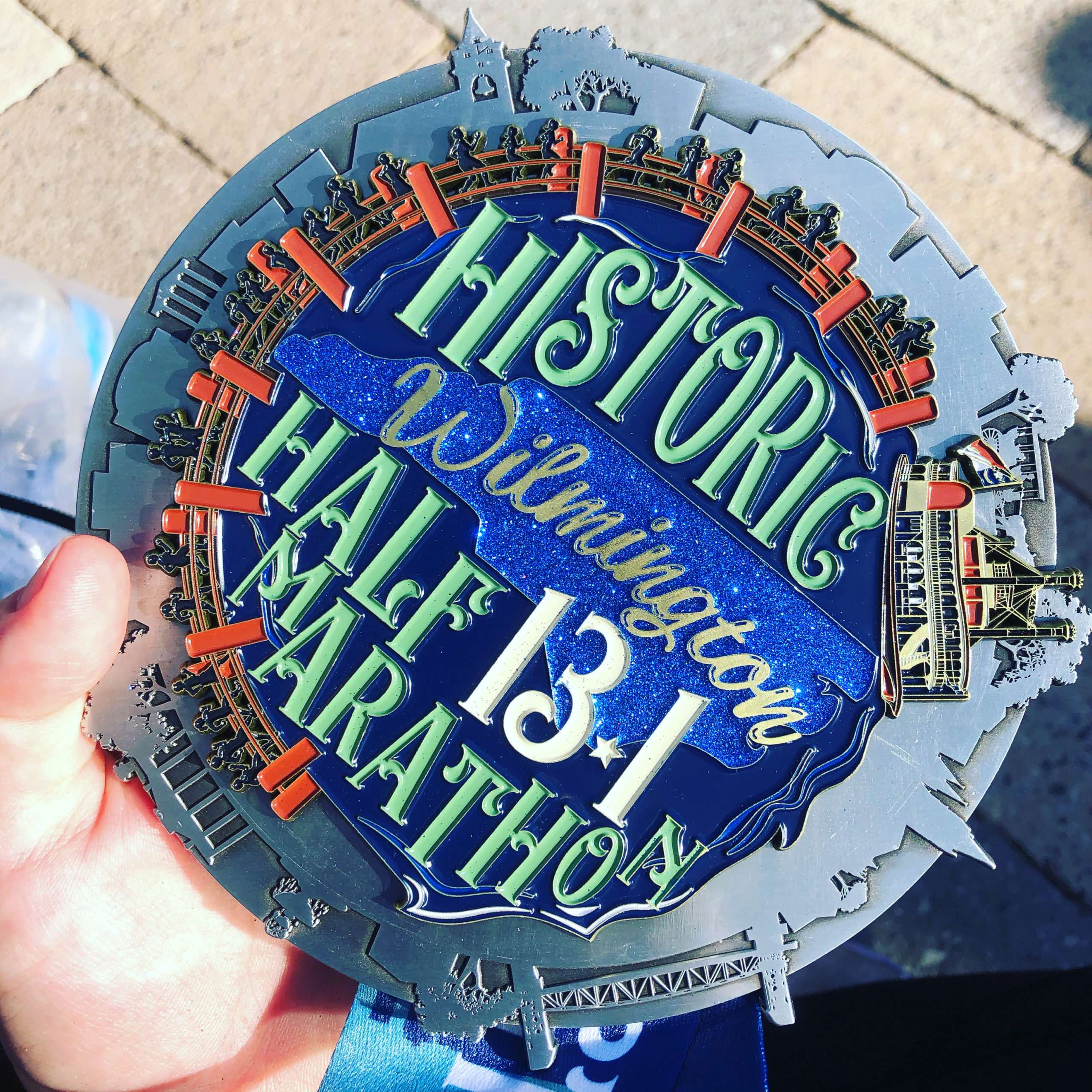 Wilmington Historic Half Marathon medal