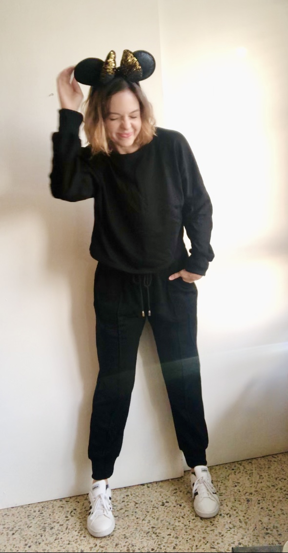Sweats and Minnie Ears