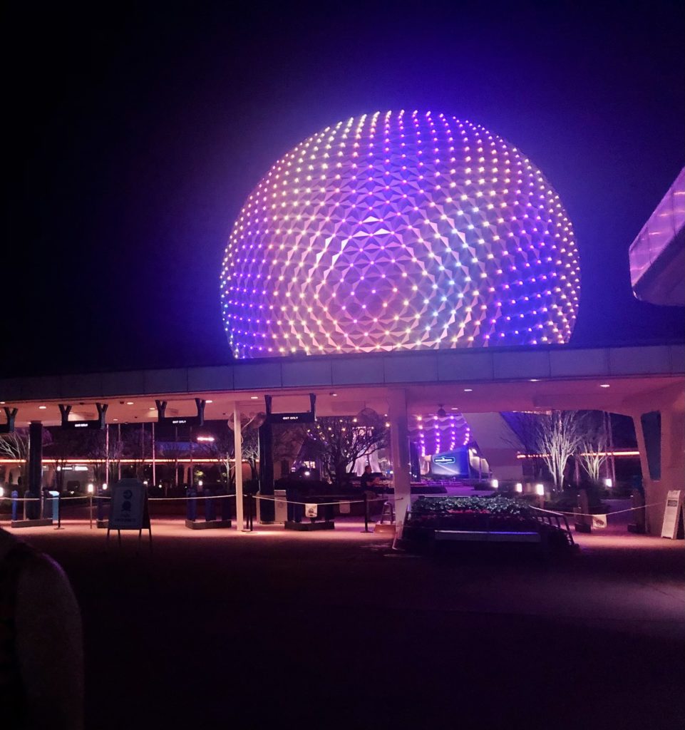 Princess Half Marathon trip report - Spaceship Earth