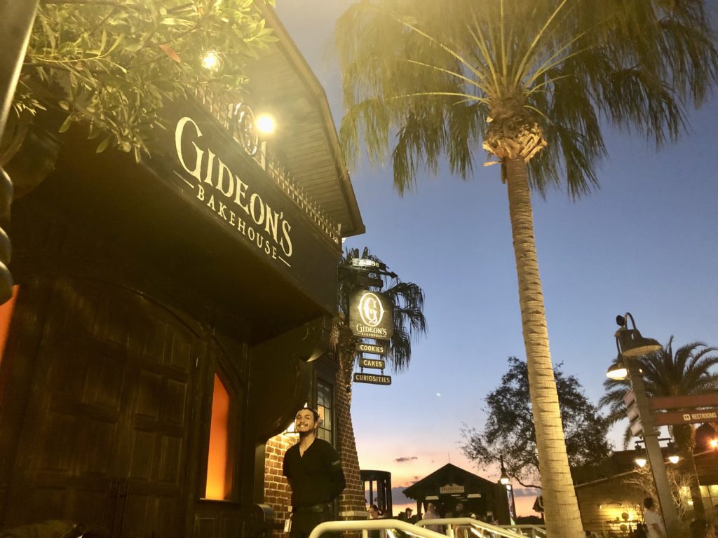 Gideon's Bakehouse at twilight