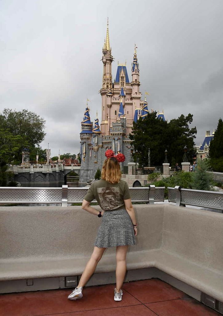 Walt Disney World trip report - Cinderella Castle from Tomorrowland