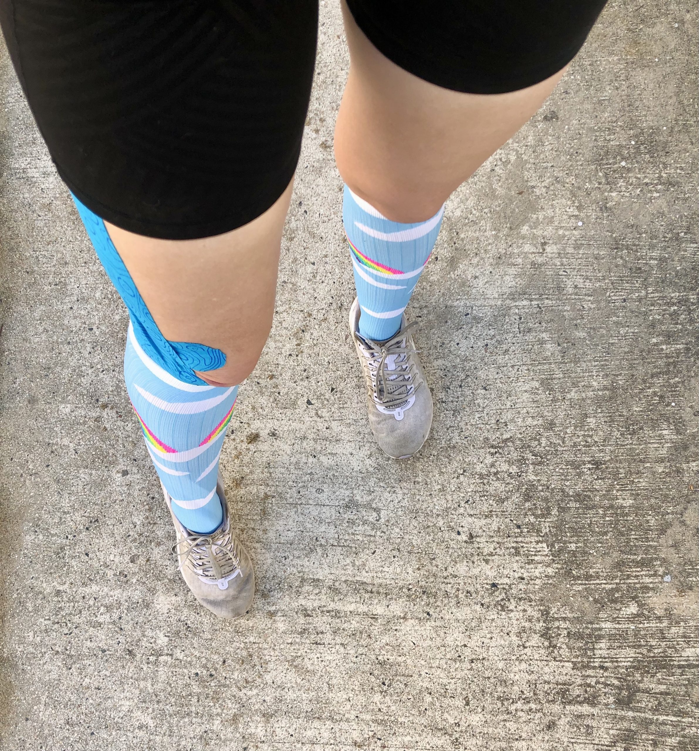 Compression socks sock-fie