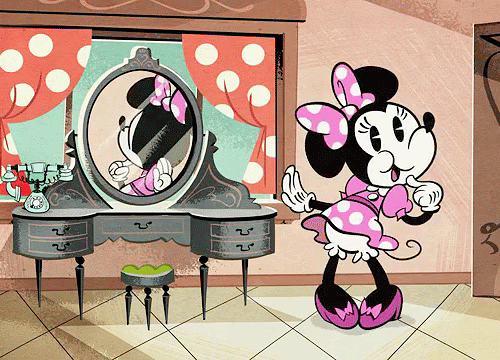 Minnie Mouse makeup table