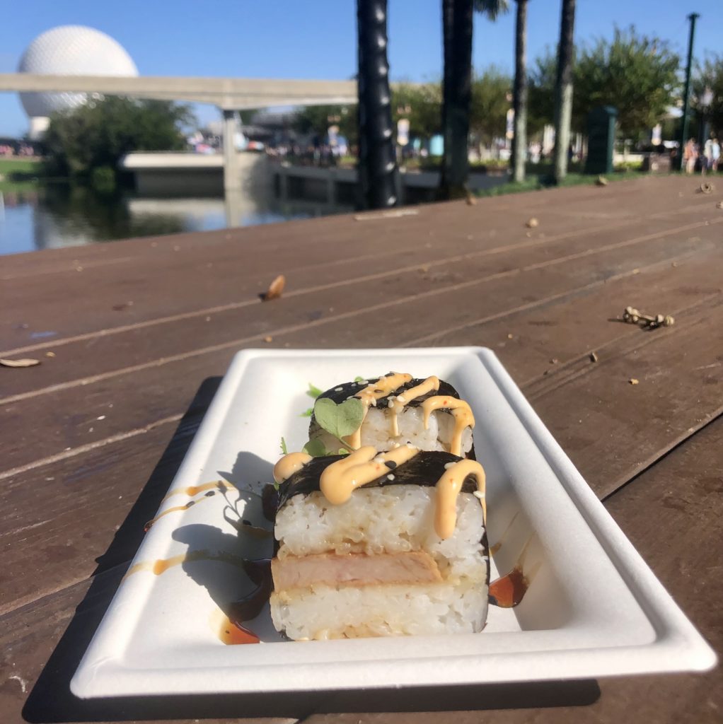 WDW Trip Report - Epcot Food & Wine Festival Spam musubi