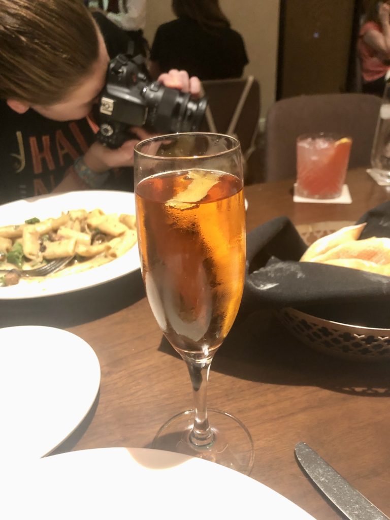 Topolino's Terrace Champagne Cocktail
