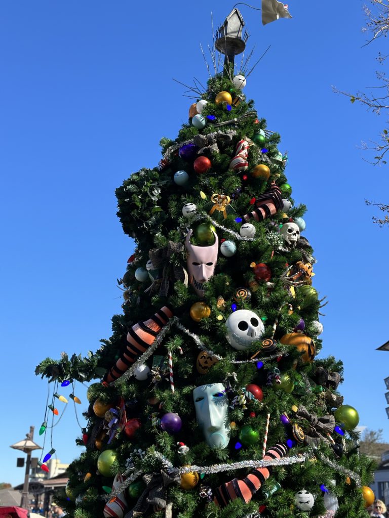 WDW trip report - Disney Springs The Nightmare Before Christmas tree