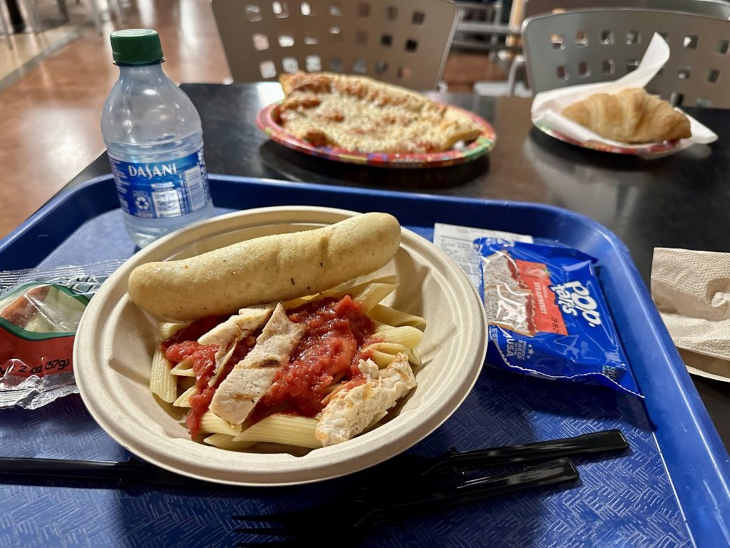 WDW trip report - End Zone food court pasta