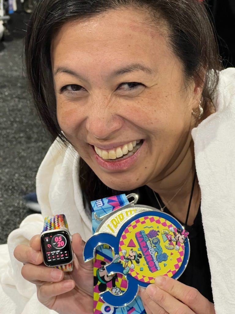 Erika wins the WDW Marathon