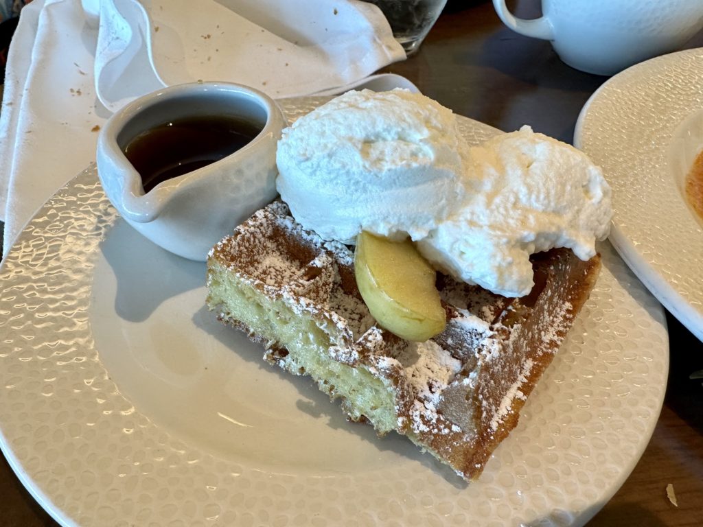 WDW Trip Report - Topolino's Terrace Character Breakfast waffle