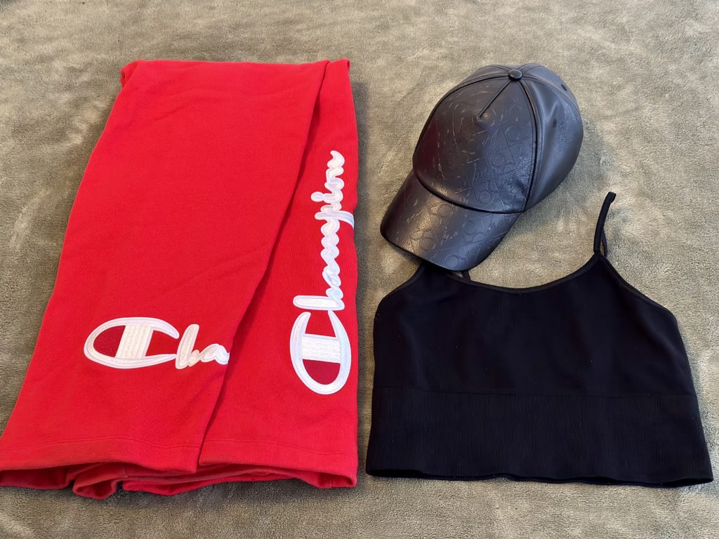 Champion outfit with WDW hat