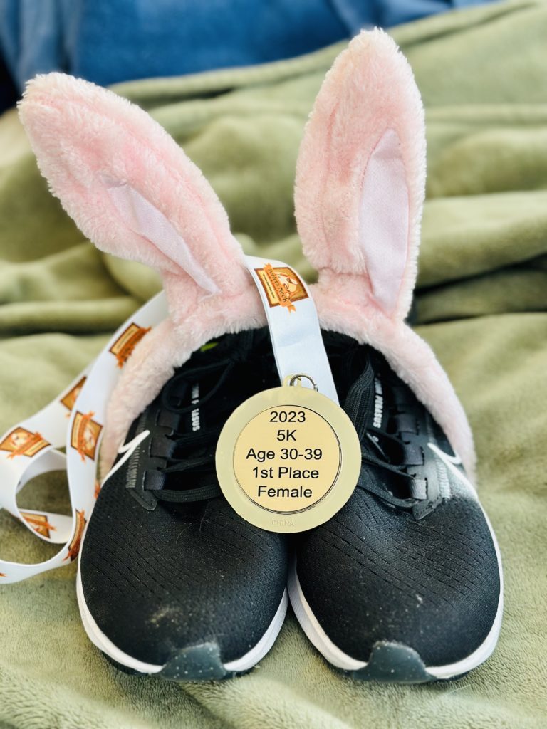 Rabbit Run 5K medal