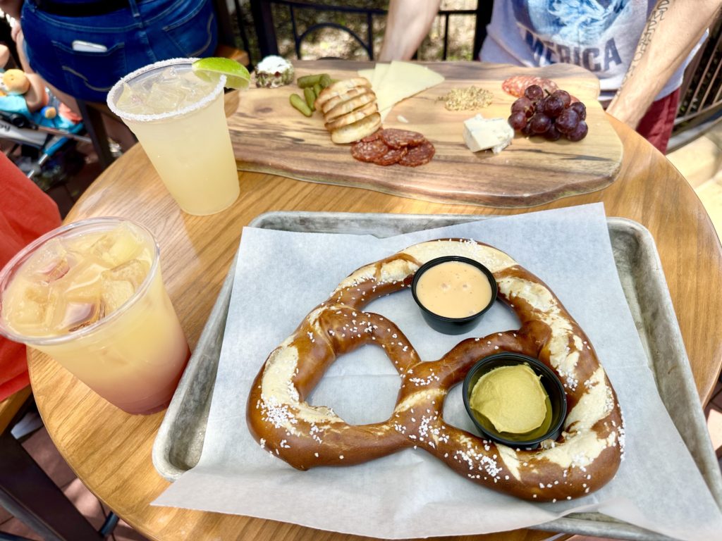 Baseline Tap House snacks and drinks