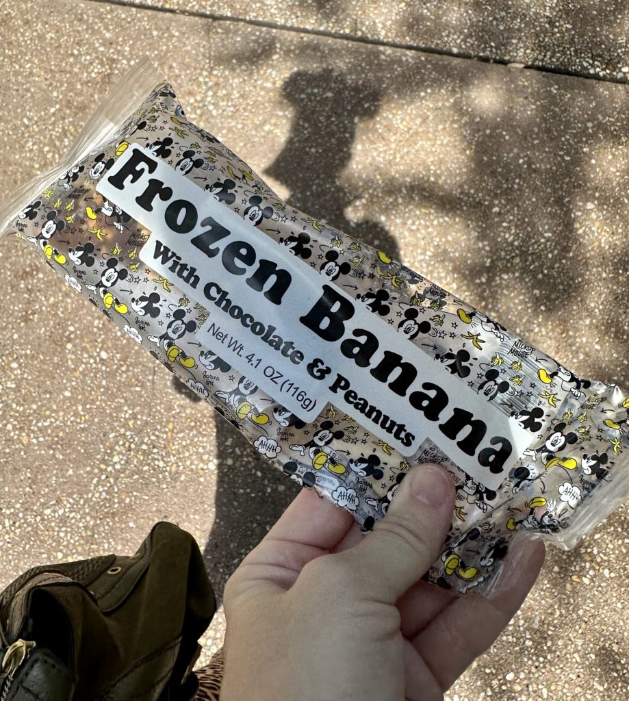 Frozen Banana from Disney's Animal Kingdom ice cream cart: the perfect Disney snack