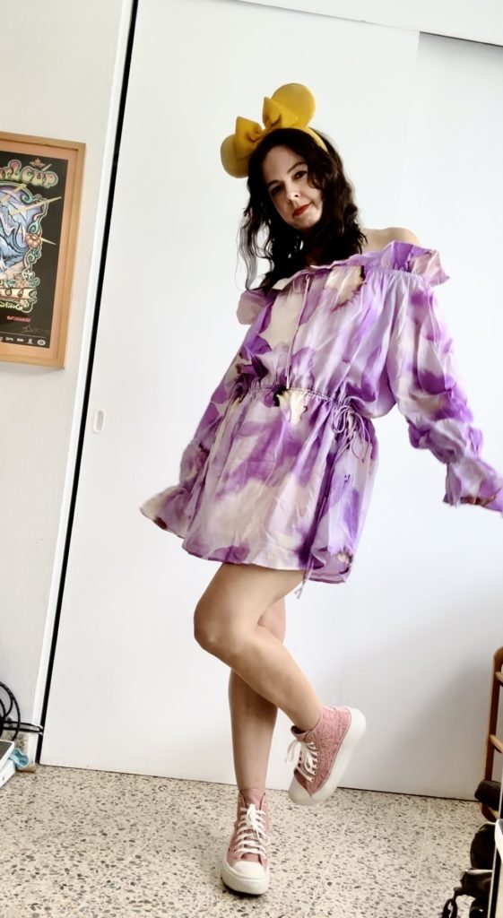 Disney Wardrobe H&M purple floral dress