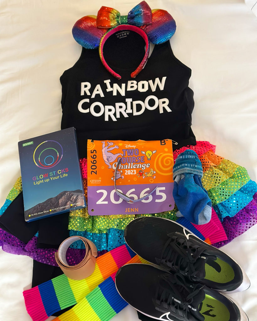 Rainbow Corridor race costume for Wine & Dine Weekend