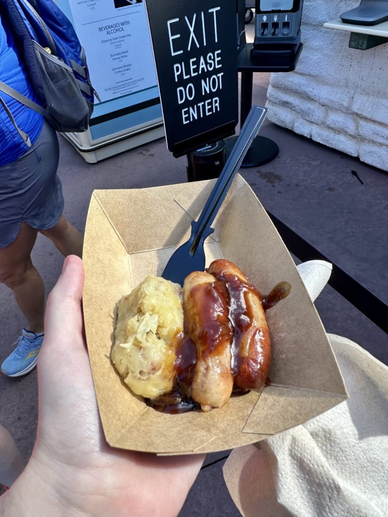 Epcot Food and Wine Festival - Irish sausage