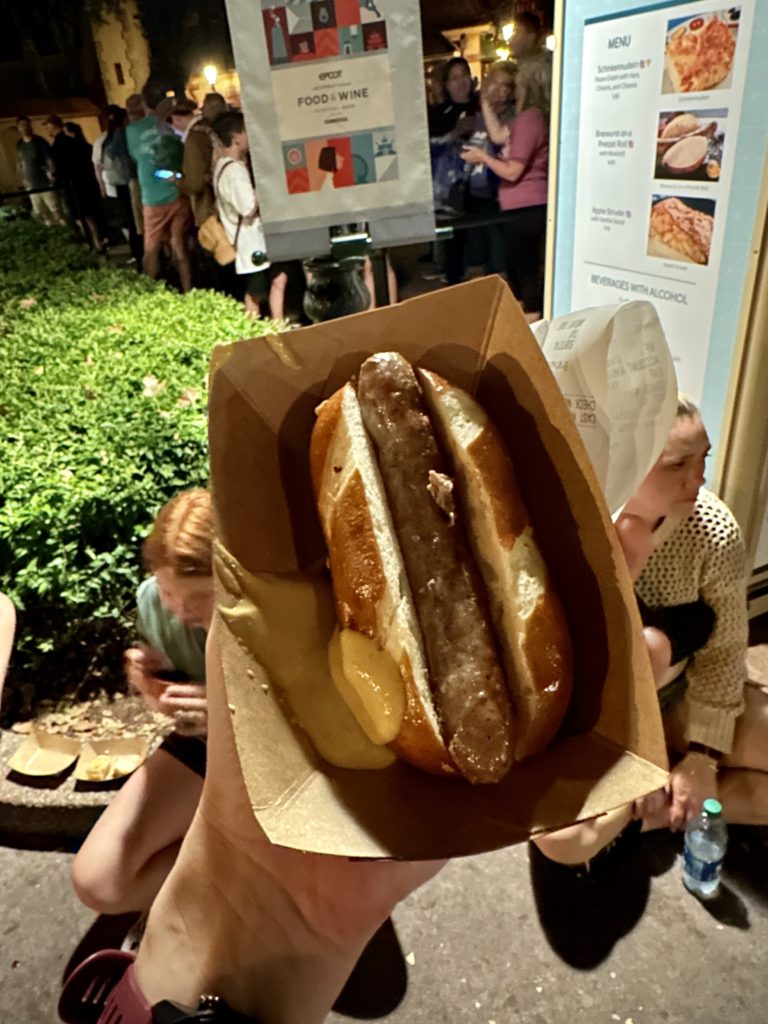 Epcot Food and Wine Festival - bratwurst