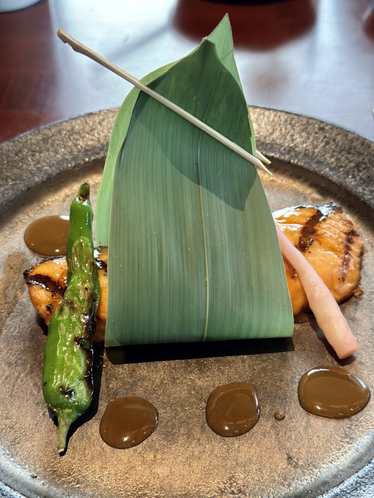 Shiki-Sai miso-glazed salmon