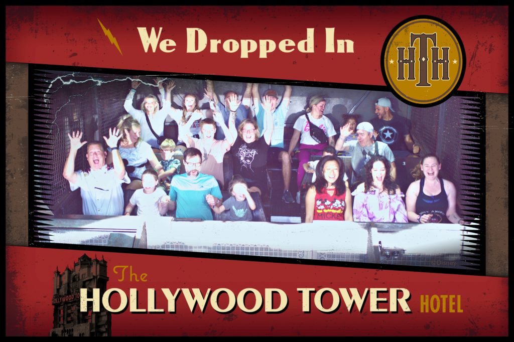 WDW trip report - Tower of Terror on ride photo