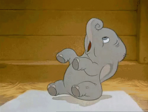 Dumbo sneezing