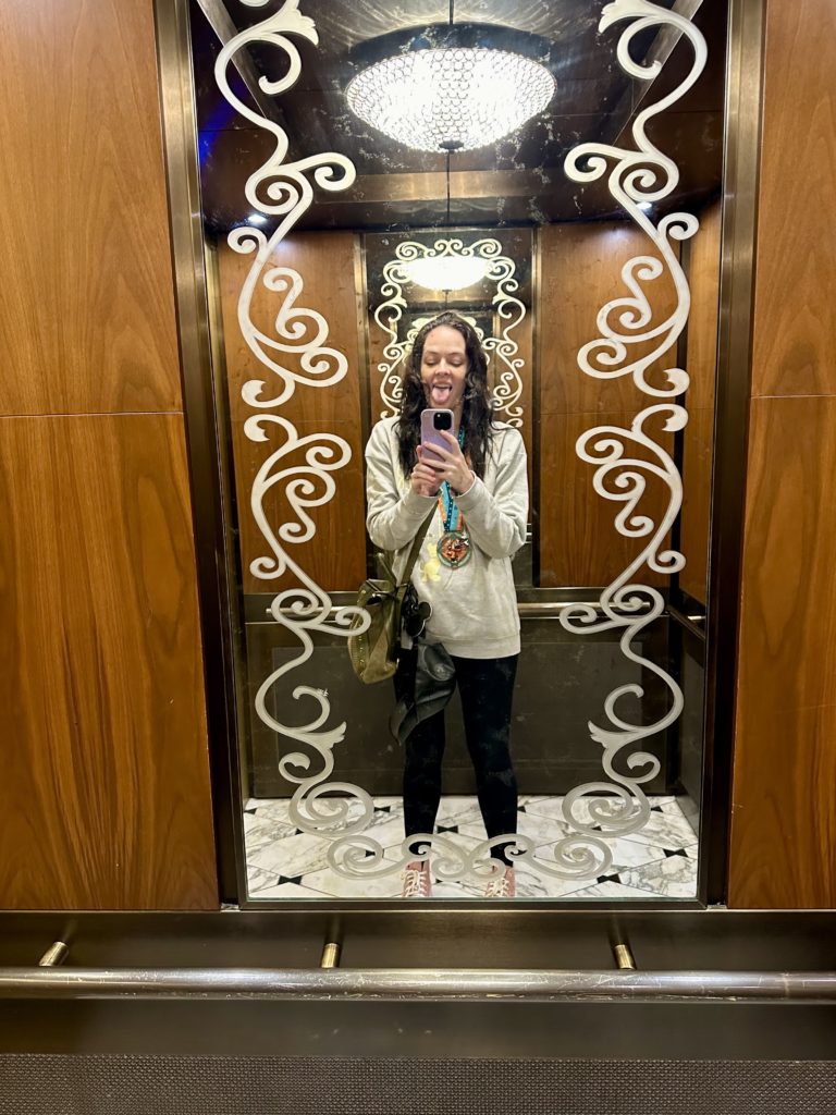 Riviera elevator selfie