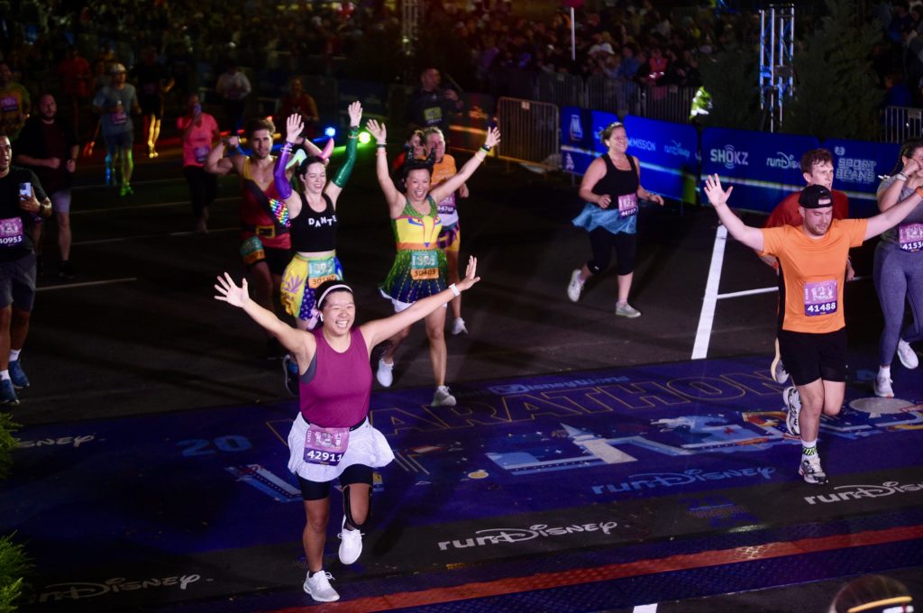 WDW Half Marathon - finish line