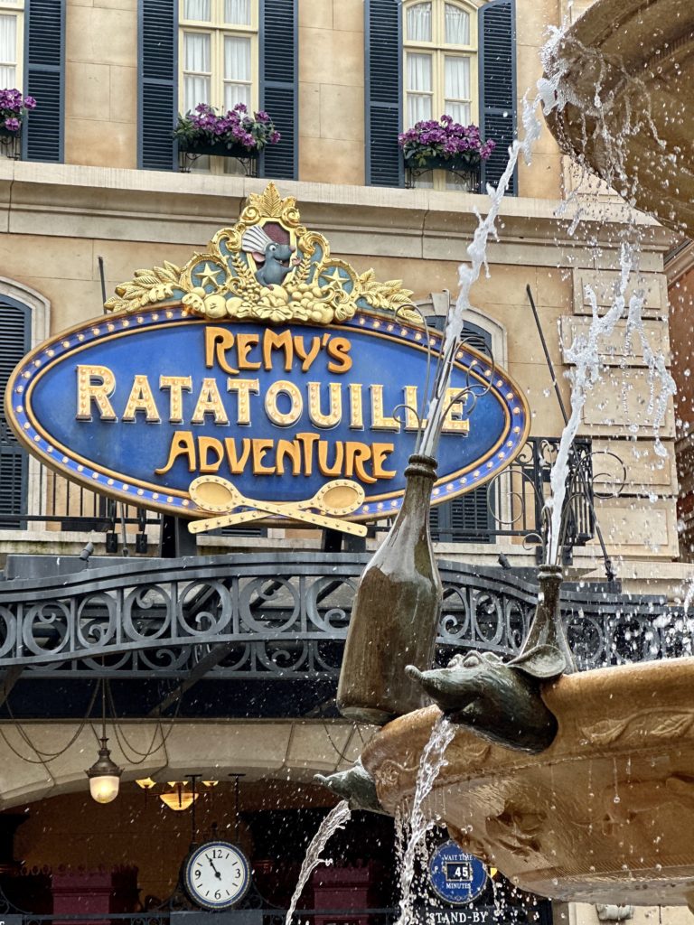 Remy's Ratatouille Adventure sign