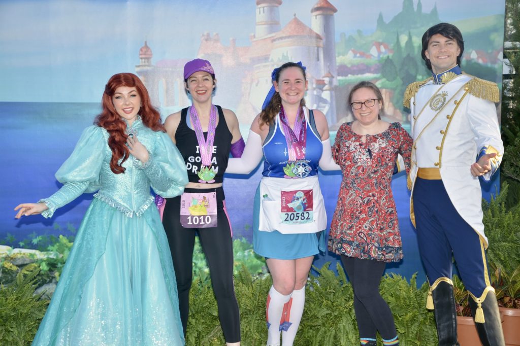 Princess Half Marathon - Ariel and Eric from The Little Mermaid