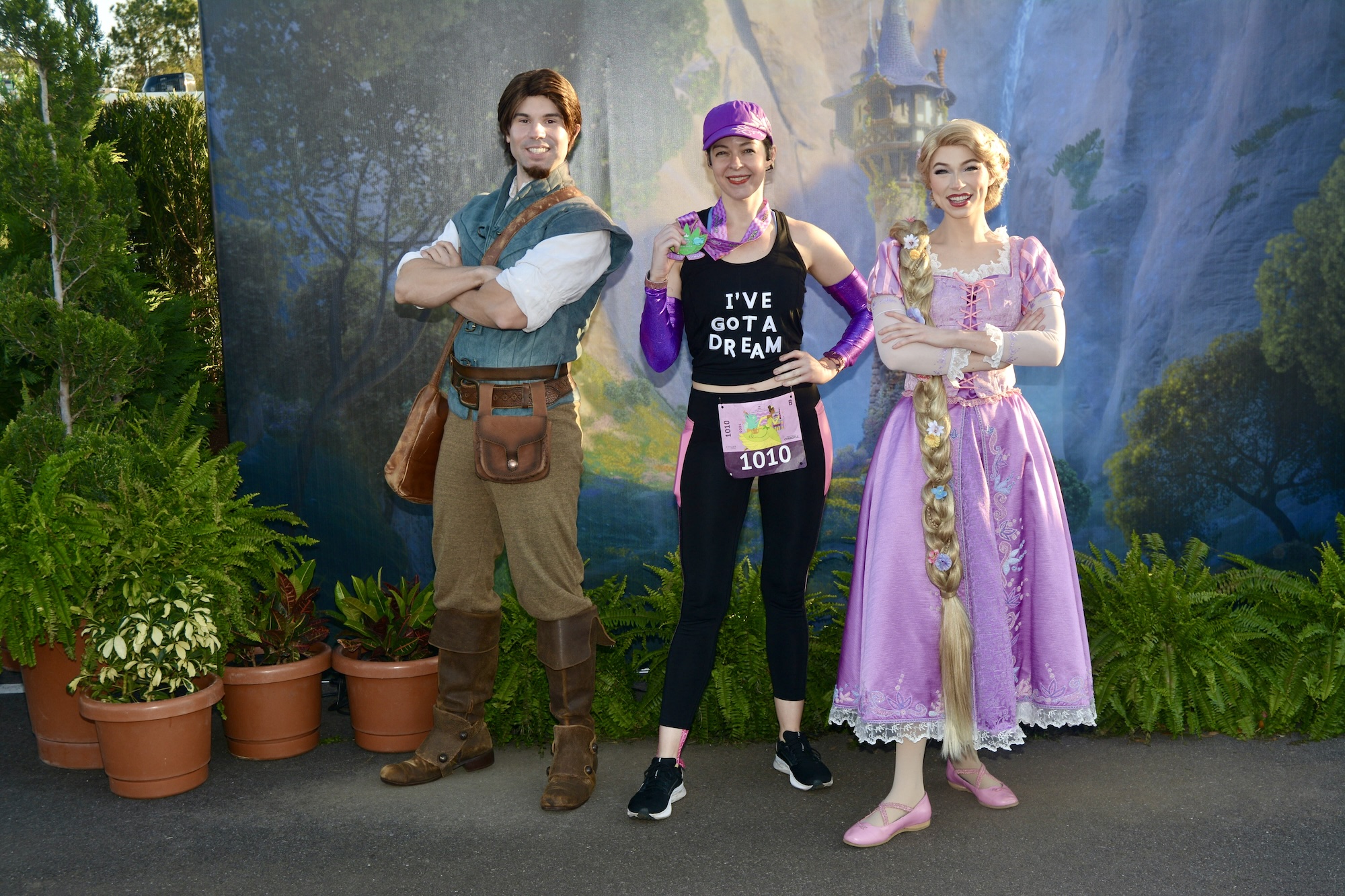 Princess Half Marathon - Rapunzel and Flynn Rider from Tangled