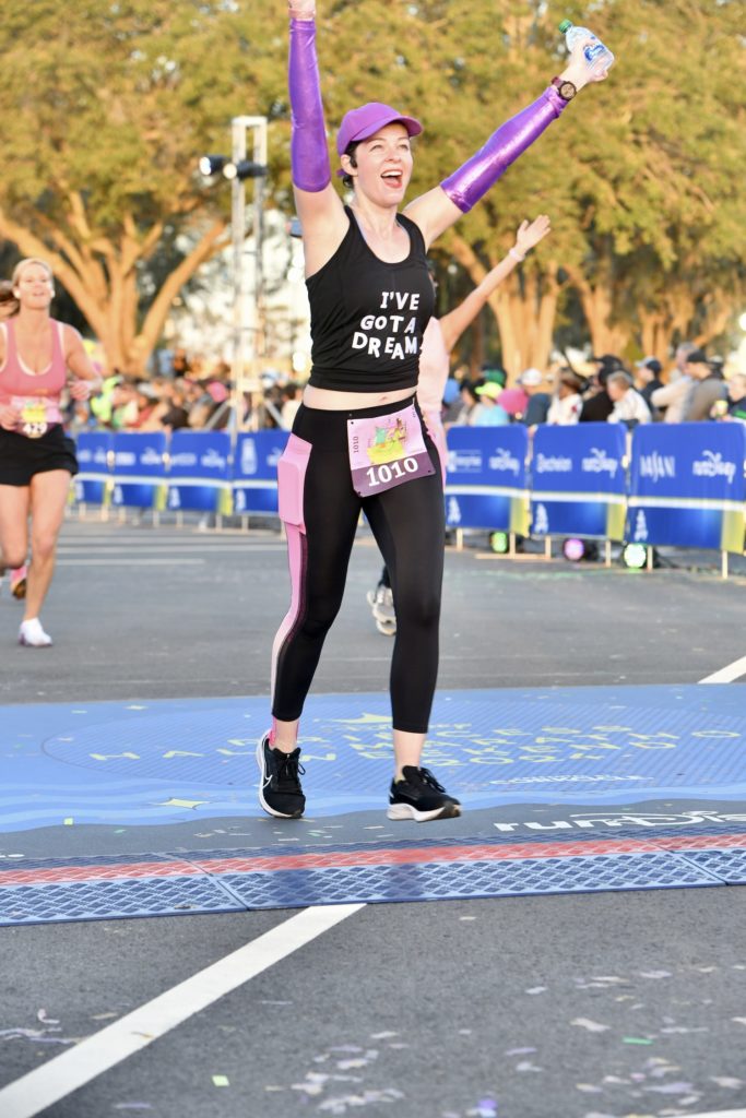 Princess Half Marathon - finish line