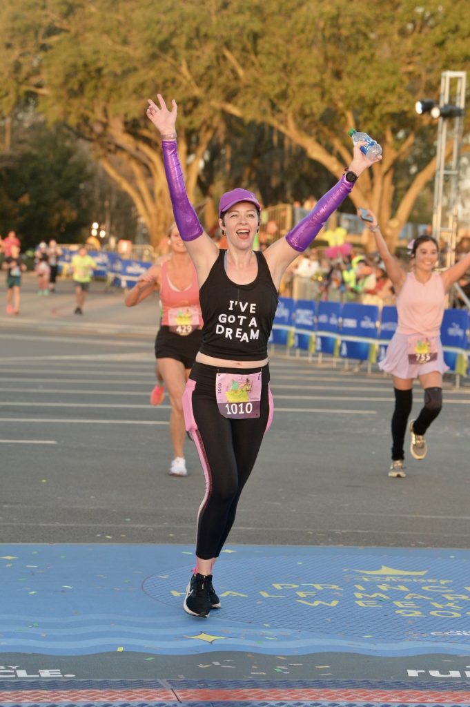 Princess Half Marathon - finish line