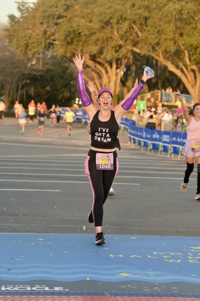 Princess Half Marathon - finish line