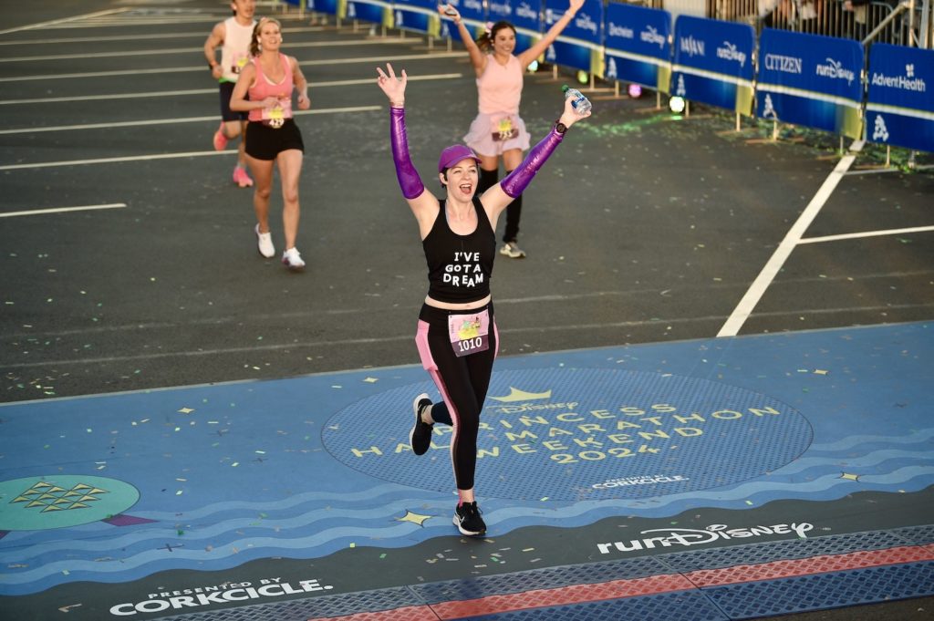 Princess Half Marathon - finish line