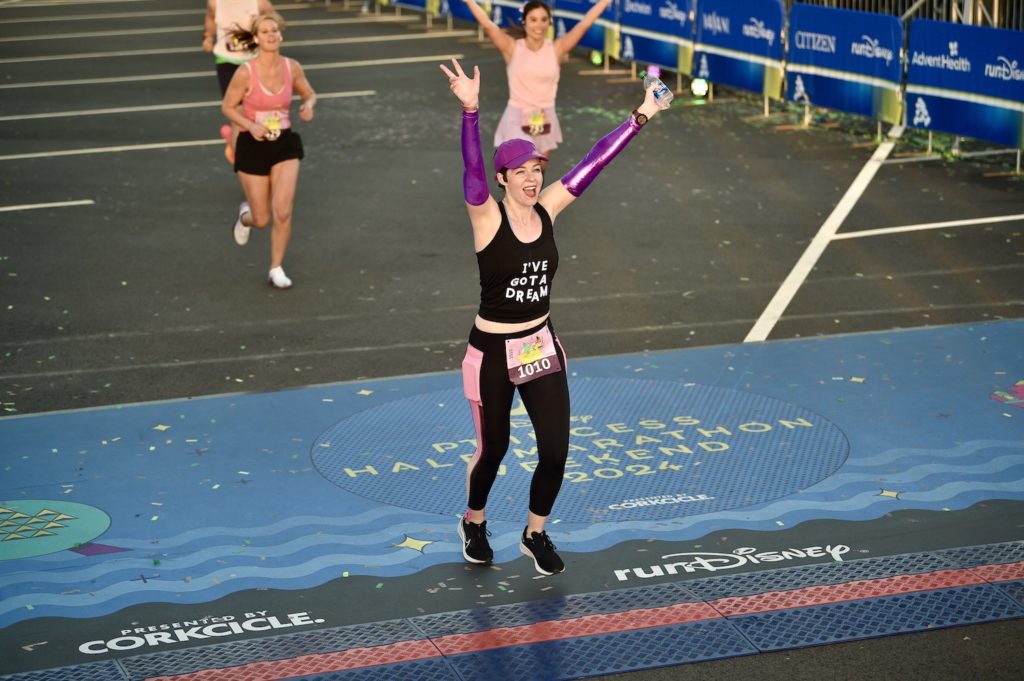 Princess Half Marathon - finish line