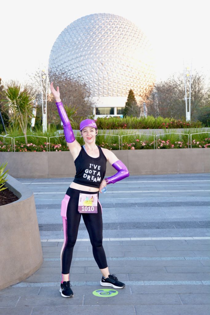 Princess Half Marathon - Spaceship Earth photo stop
