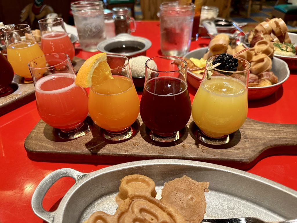 Whispering Canyon Cafe - mimosa flight