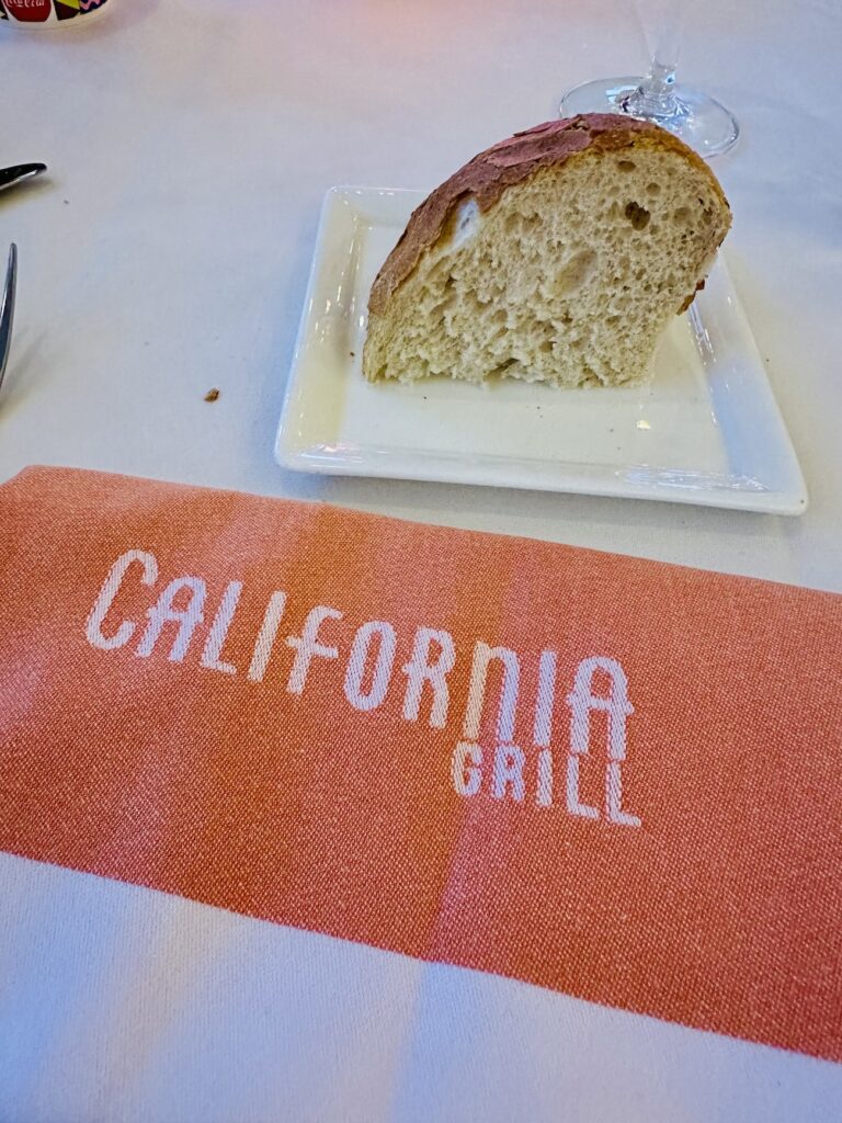 California Grill bread service