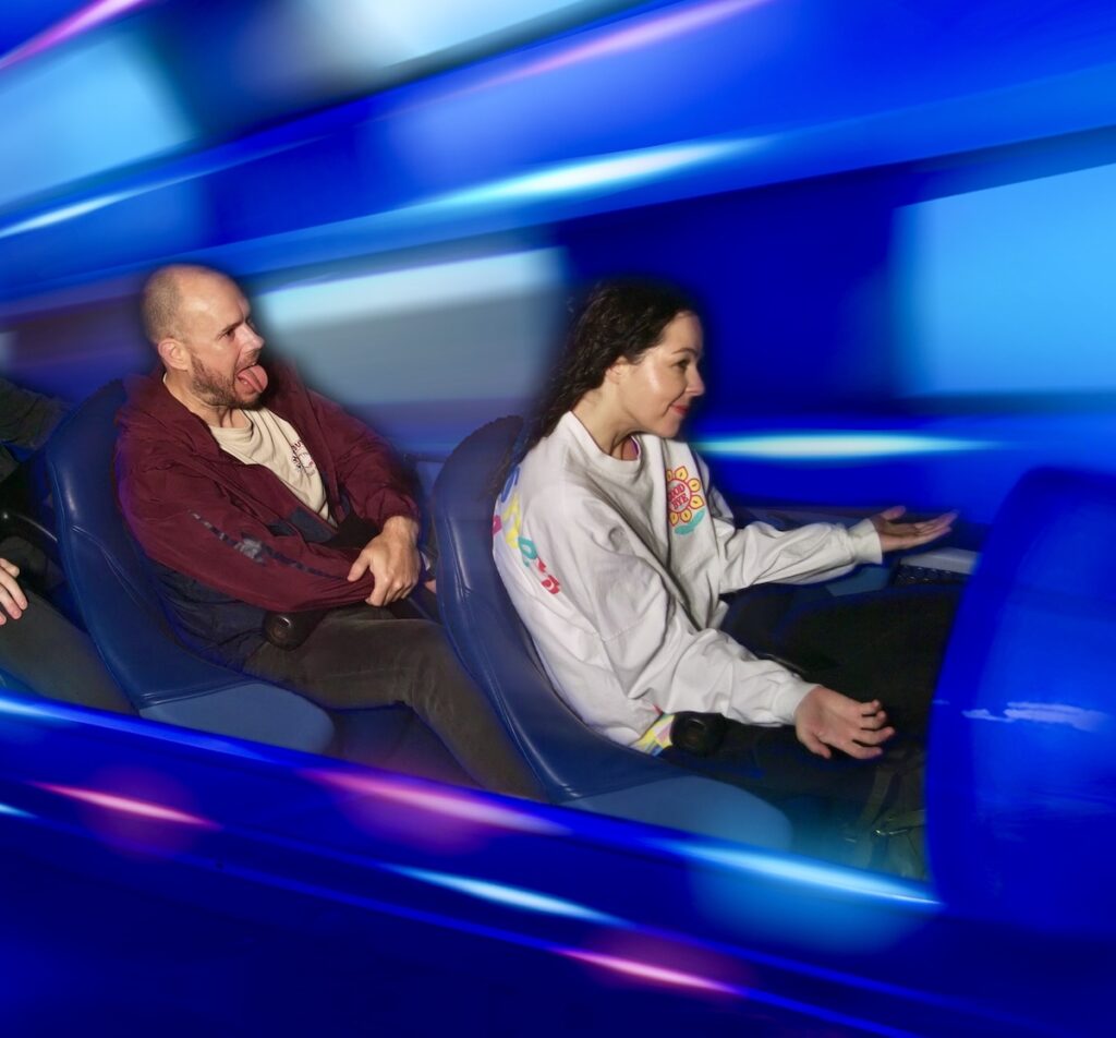 Walt Disney World, Magic Kingdom, Tomorrowland, Space Mountain on ride photo