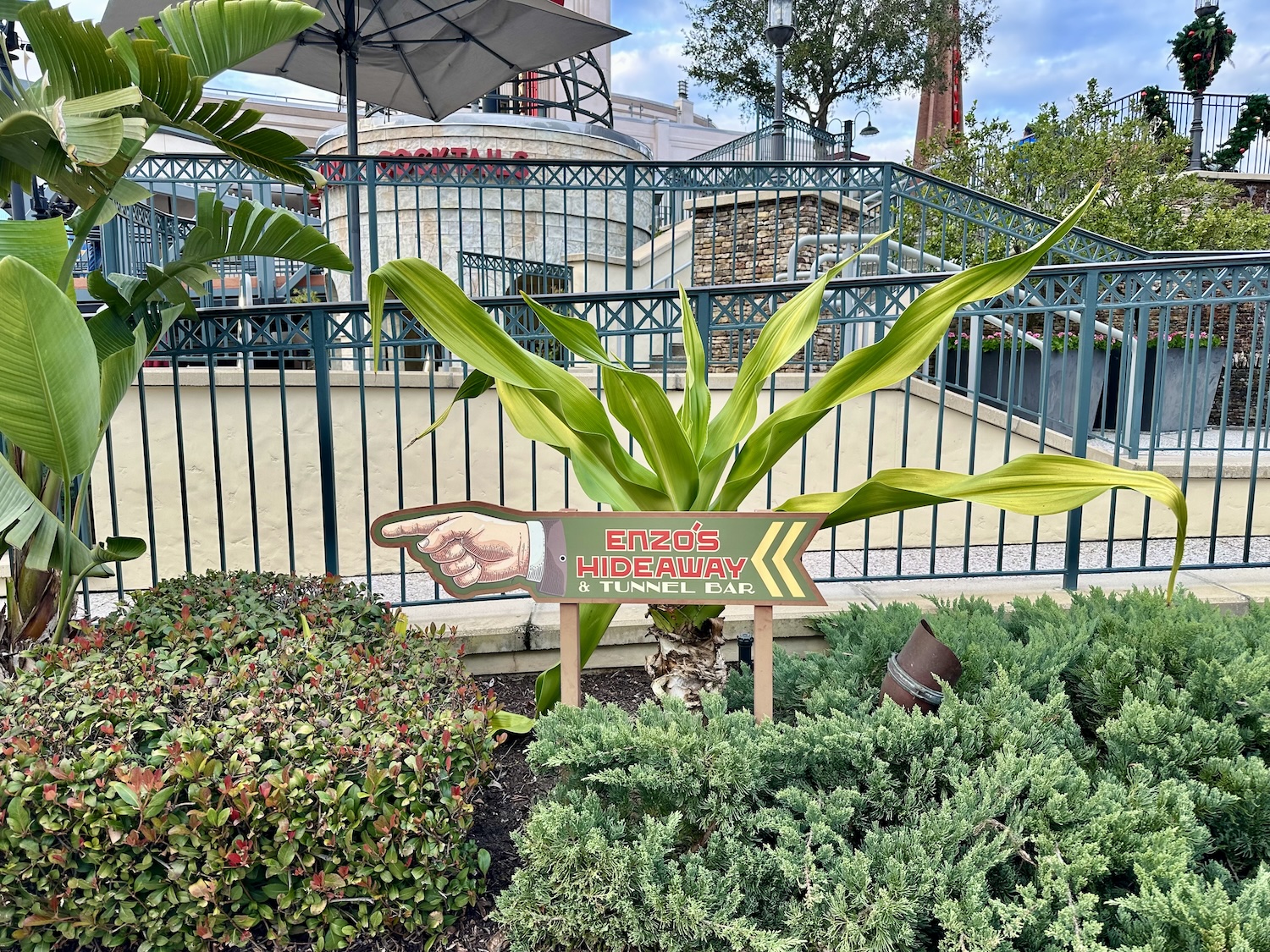 Enzo's Hideaway in Disney Springs - sign