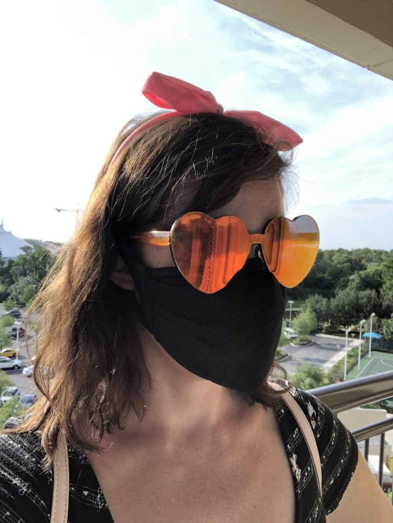 Wearing a mask in The Contemporary