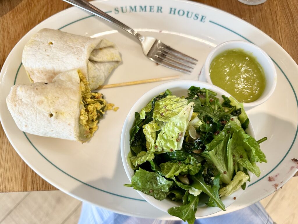 Summer House on the Lake Disney Springs vegan breakfast burrito