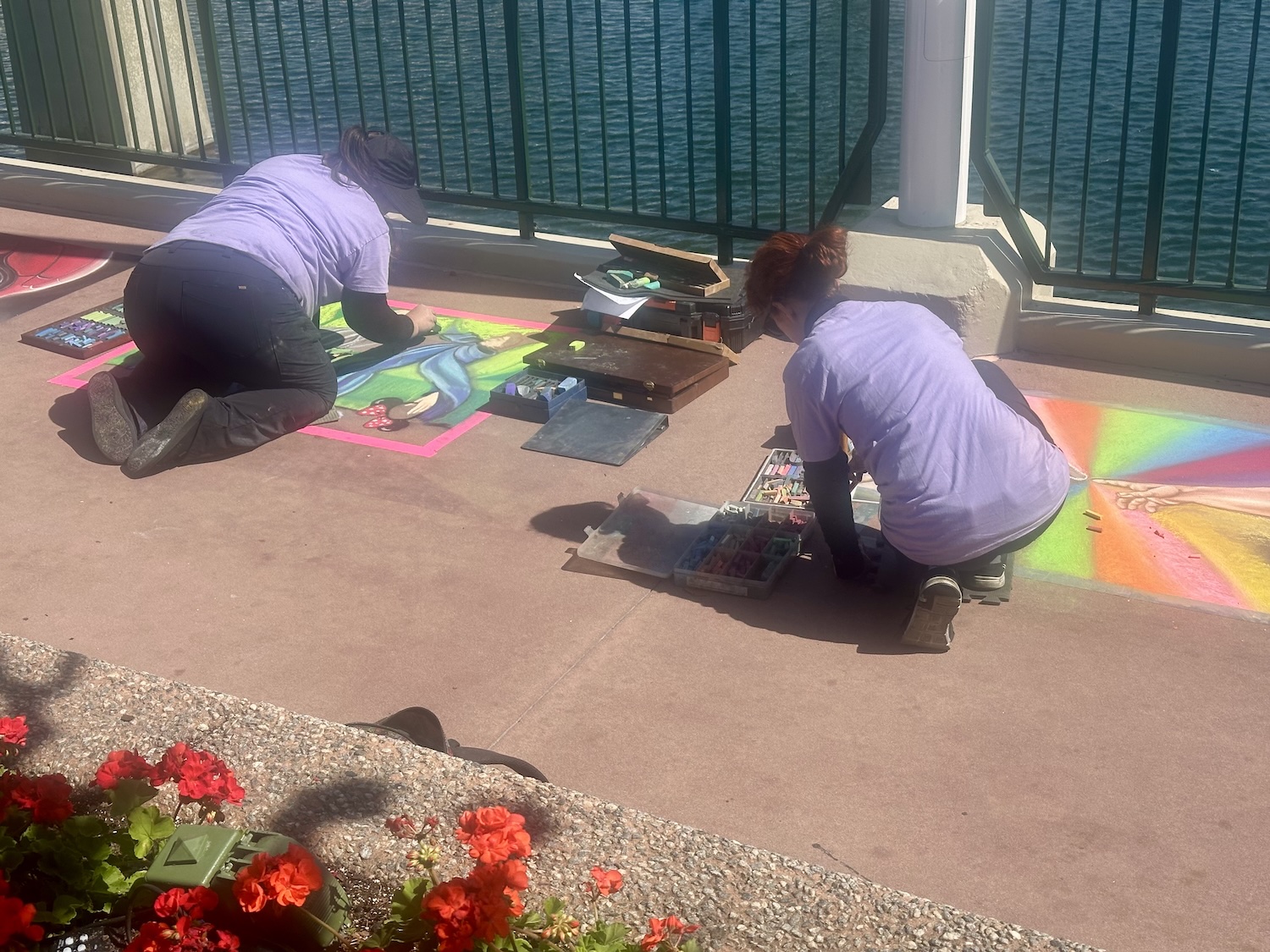 Epcot Festival of the Arts chalk artists