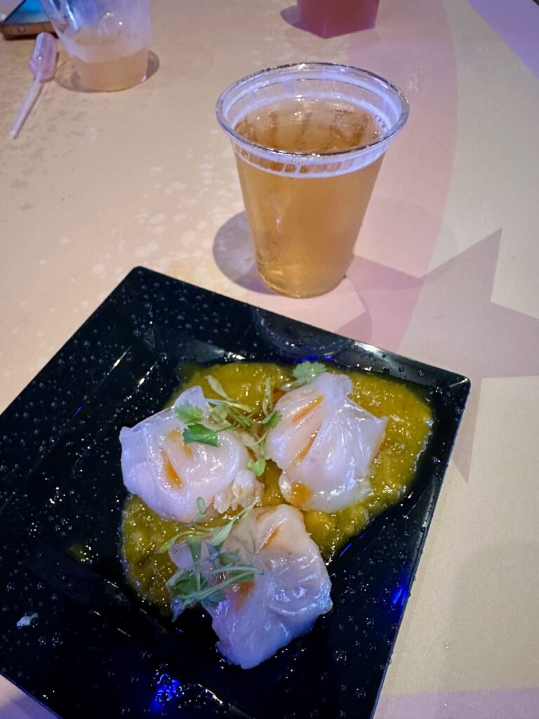 Epcot Festival of the Arts shrimp dumplings
